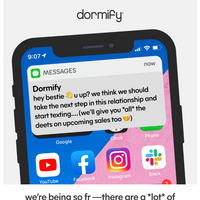 Dormify email thumbnail