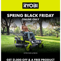 RYOBI Tools email thumbnail