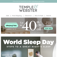 Temple & Webster email thumbnail