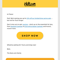 Nuts.com email thumbnail