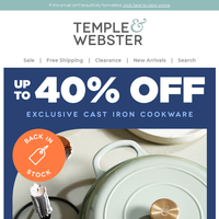 Temple & Webster email thumbnail