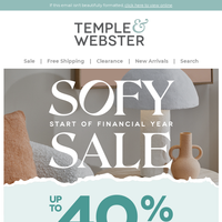 Temple & Webster email thumbnail