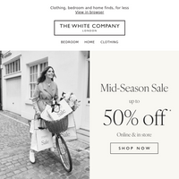 The White Company UK email thumbnail