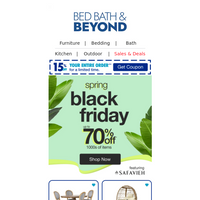 Bed Bath and Beyond email thumbnail