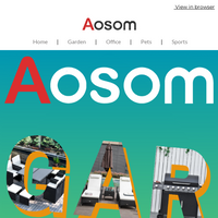 Aosom UK email thumbnail