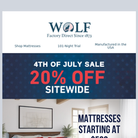 Wolf Mattress email thumbnail