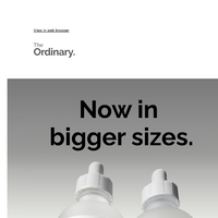 The Ordinary email thumbnail