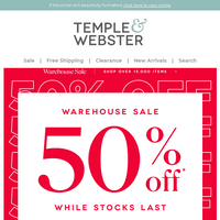 Temple & Webster email thumbnail