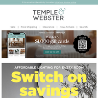 Temple & Webster email thumbnail