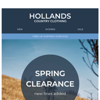 Hollands Country Clothing email thumbnail