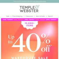 Temple & Webster email thumbnail