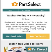 PartSelect.com email thumbnail