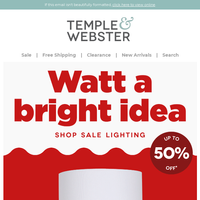 Temple & Webster email thumbnail