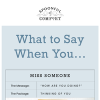 Spoonful Of Comfort email thumbnail