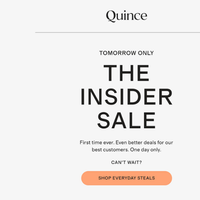 Quince email thumbnail