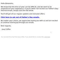 Javy Coffee email thumbnail