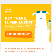 Llama Naturals email thumbnail