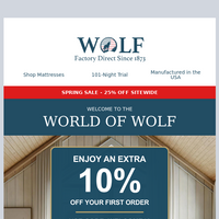 Wolf Mattress email thumbnail