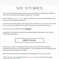 Six Stories email thumbnail