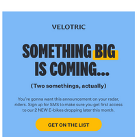 Velotric email thumbnail