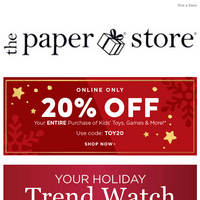 The Paper Store email thumbnail