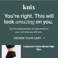 Knixwear Canada email thumbnail