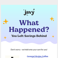 Javy Coffee email thumbnail