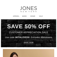 Jones New York email thumbnail