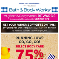 Bath and Body Works email thumbnail