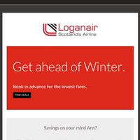 Loganair email thumbnail