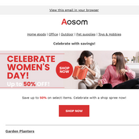 Aosom email thumbnail