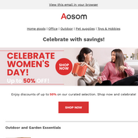 Aosom email thumbnail