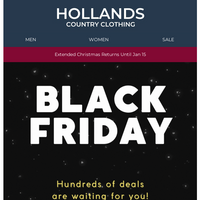 Hollands Country Clothing email thumbnail