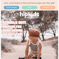 Hip Kids Australia email thumbnail