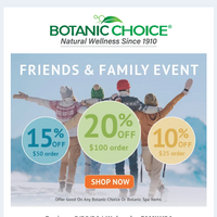 Botanic Choice email thumbnail