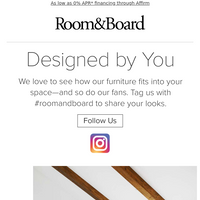 Room & Board email thumbnail