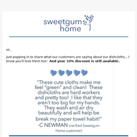 Sweetgum Home email thumbnail