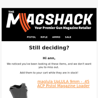 The Mag Shack email thumbnail