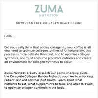 Zuma Nutrition email thumbnail