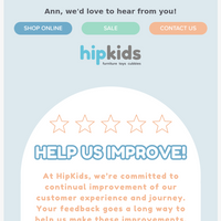 Hip Kids Australia email thumbnail