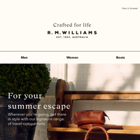 R.M.Williams Australia email thumbnail