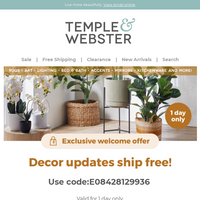 Temple & Webster email thumbnail