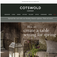 The Cotswold Company email thumbnail