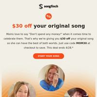 Songfinch email thumbnail