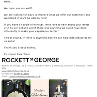 Rockett St George email thumbnail