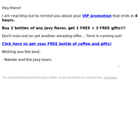 Javy Coffee email thumbnail