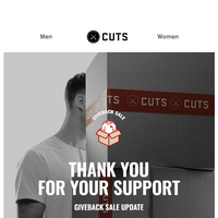 Cuts Clothing email thumbnail