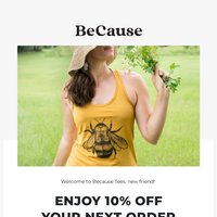 Because Tees email thumbnail