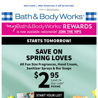 Bath and Body Works email thumbnail