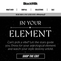 Black Milk Clothing email thumbnail